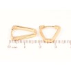 Сережки Xuping Позолота 18K колечка «Трикутні» фото №2
