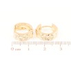 Серьги Xuping Позолота 18K колечки Декоративный узор фото №2
