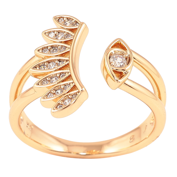 Каблучка Xuping Позолота 18K «Око з інкрустацією цирконієм» фото №15