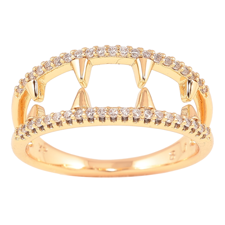 Кольцо Xuping Позолота 18K Дорожки циркония с зубчатым узором фото №18 Кольцо Xuping Позолота 18K Дорожки циркония с зубчатым узором фото №18