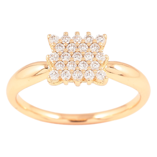 Кольцо Xuping Позолота 18K Инкрустация цирконием фото №1
