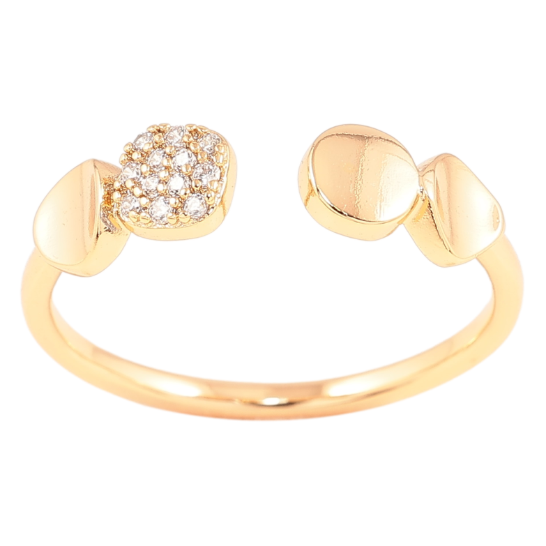 Каблучка Xuping Позолота 18K «Візерунок з цирконієм» фото №1