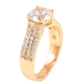 Кольцо Xuping Позолота 18K Инкрустация цирконием фото №2 Кольцо Xuping Позолота 18K Инкрустация цирконием фото №2