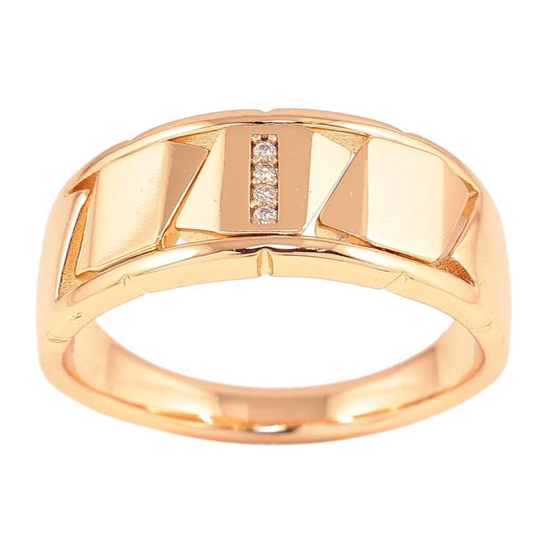 Каблучка Xuping Позолота 18K «Декоративний візерунок з цирконієм» фото №1