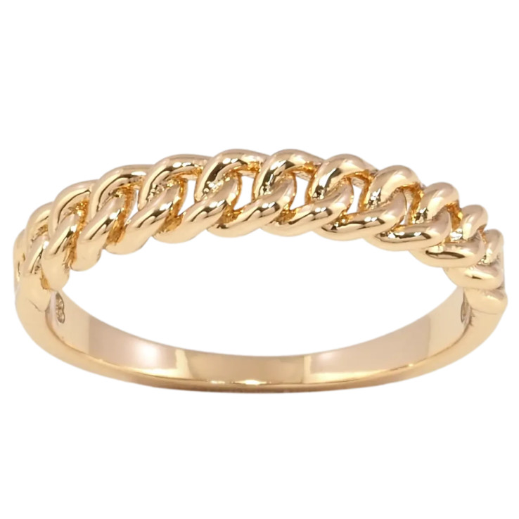 Каблучка Xuping Позолота 18K «Візерунок ланцюжок» фото №5