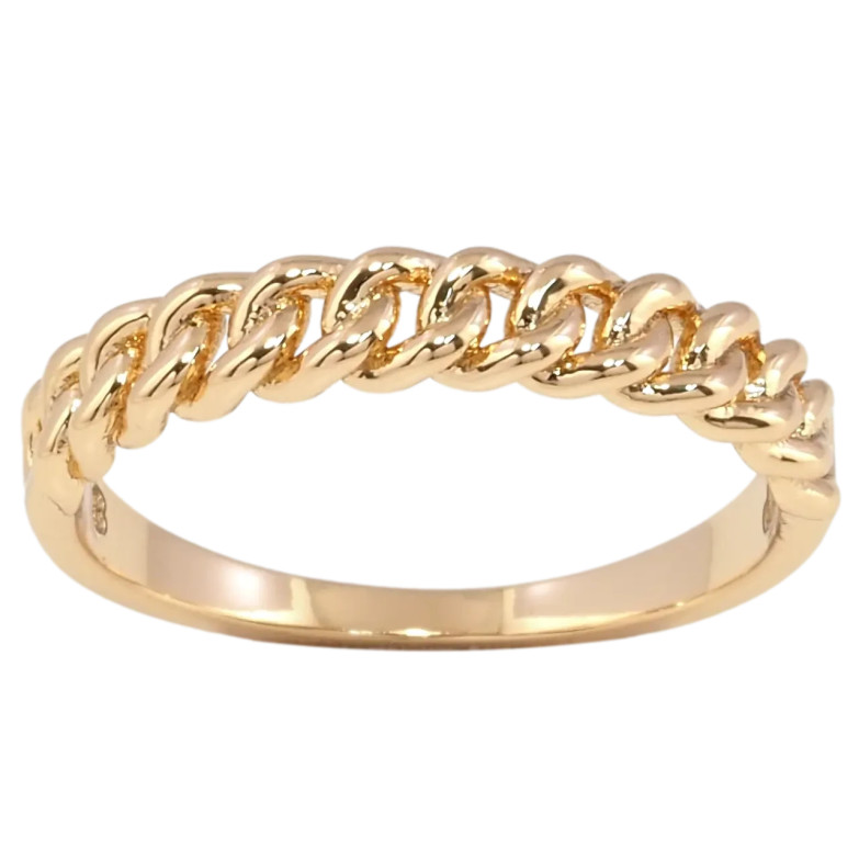 Каблучка Xuping Позолота 18K «Візерунок ланцюжок» фото №1