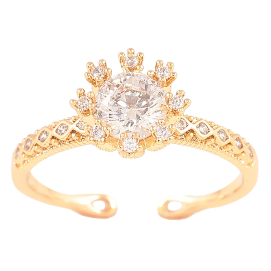 Кольцо Xuping Позолота 18K Кристальный блеск фото №1 Кольцо Xuping Позолота 18K Кристальный блеск фото №1