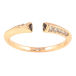 Кольцо Xuping Позолота 18K Дорожки циркония и черная эмаль фото №1