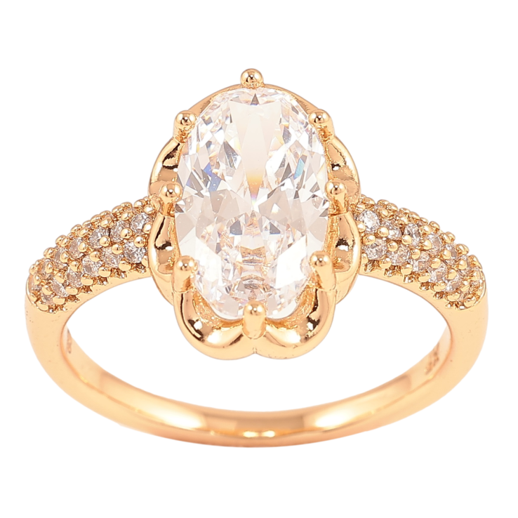 Каблучка Xuping Позолота 18K «Фіаніт з інкрустацією цирконієм» фото №21