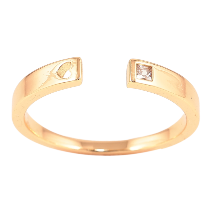 Каблучка Xuping Позолота 18K «Роз'ємна шинка з кристалом і сердечком» фото №23 Каблучка Xuping Позолота 18K «Роз'ємна шинка з кристалом і сердечком» фото №23