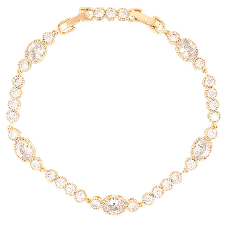 Браслет Xuping Позолота 18K «Кришталева доріжка» довжина з доп.замком 18,20см х 4-6мм фото №18 Браслет Xuping Позолота 18K «Кришталева доріжка» довжина з доп.замком 18,20см х 4-6мм фото №18