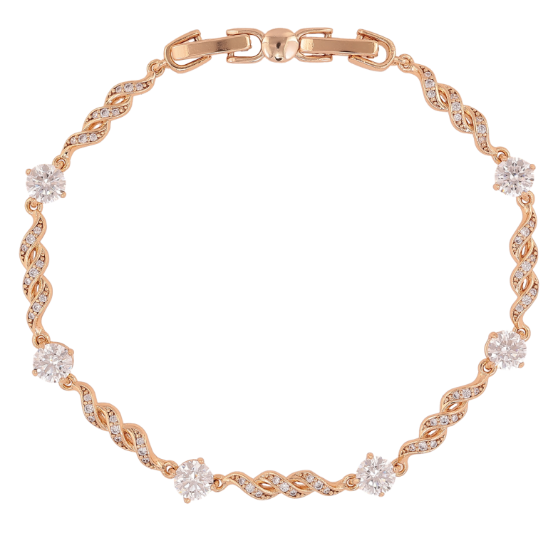 Браслет Xuping Позолота 18K «Витонченість» довжина з доп.замком 17.5,19.5см х 3.5мм фото №1