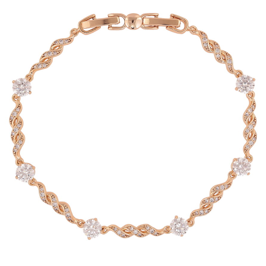 Браслет Xuping Позолота 18K Утонченность длинна с доп.замком 17.5,19.5см х 3.5мм фото №1