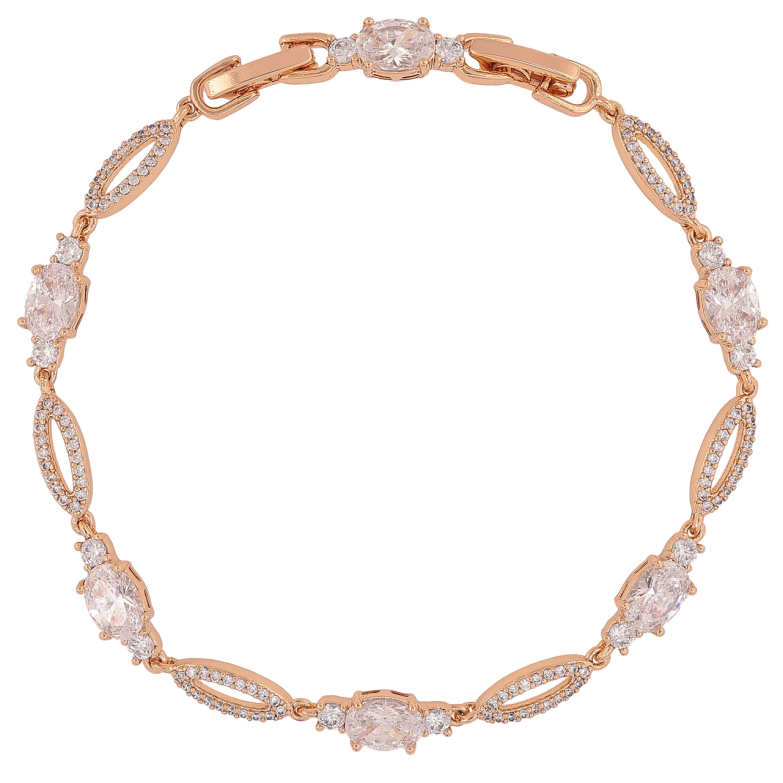 Браслет Xuping Позолота 18K Кристальный блеск длинна с доп.замком 17.5,19.5см х 4-5мм фото №1