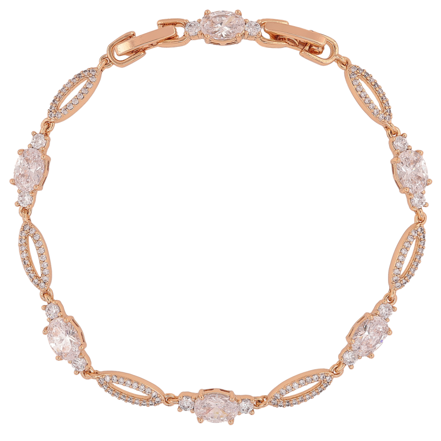 Браслет Xuping Позолота 18K Кристальный блеск длинна с доп.замком 17.5,19.5см х 4-5мм фото №1