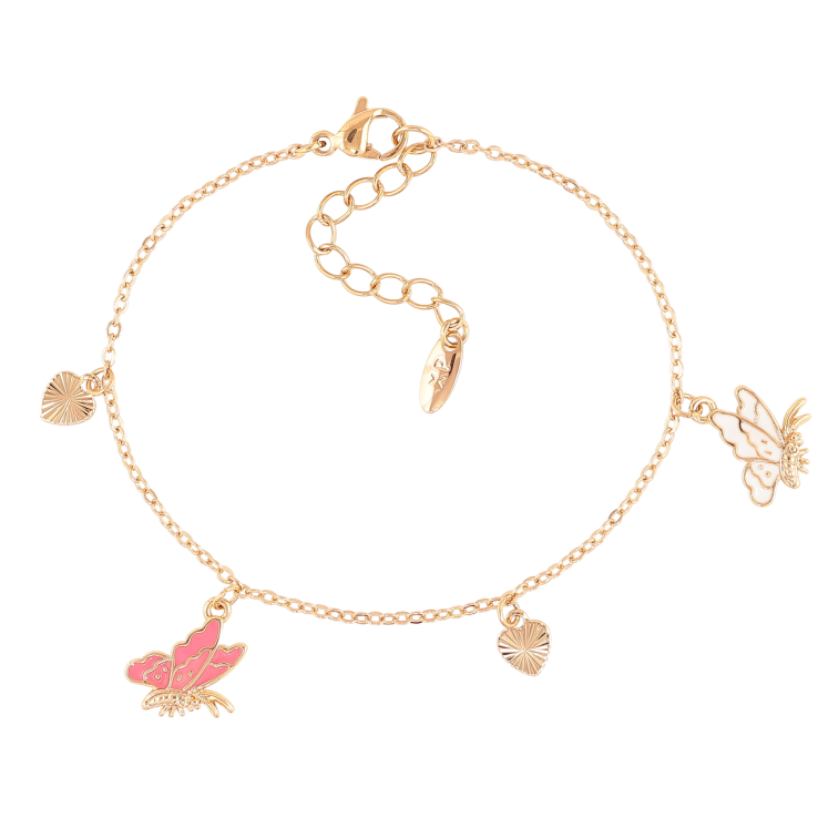 Браслет Xuping Позолота 18K Цепочка с подвесками длинна с доп.цепочкой 15.5-18.5см х 1.5мм фото №4