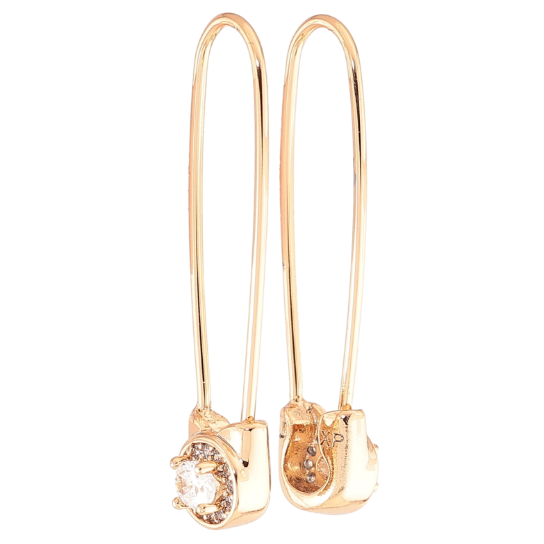 Серьги Xuping Позолота 18K французский замок Булавки с цирконием фото №1 Серьги Xuping Позолота 18K французский замок Булавки с цирконием фото №1