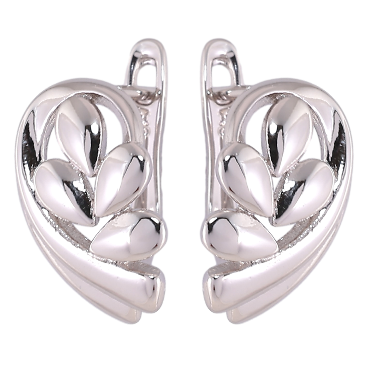 Серьги Xuping Родий английский замок Декоративный узор фото №6