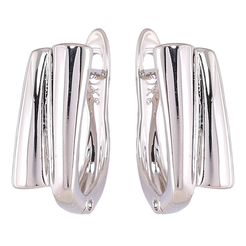 Серьги Xuping Родий английский замок Декоративный узор фото №2