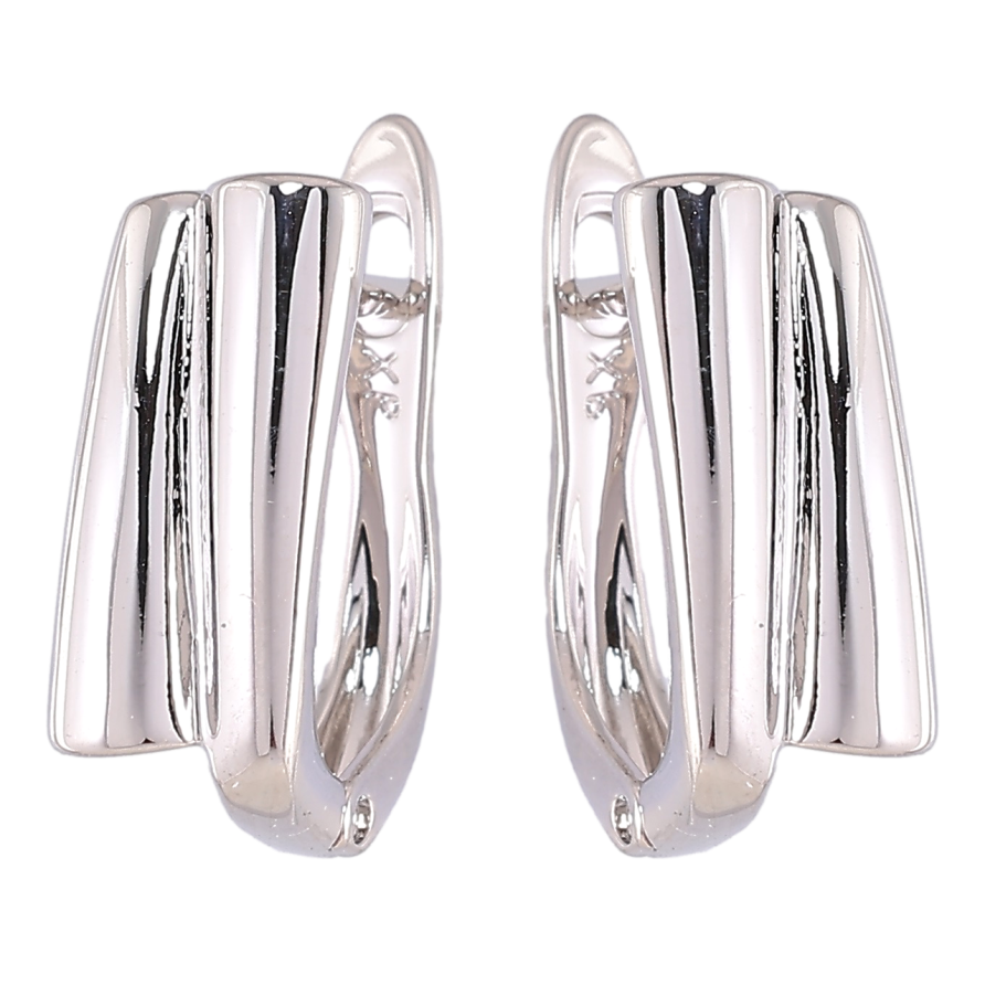 Сережки Xuping Родій англійський замок «Декоративний візерунок» фото №1 Сережки Xuping Родій англійський замок «Декоративний візерунок» фото №1