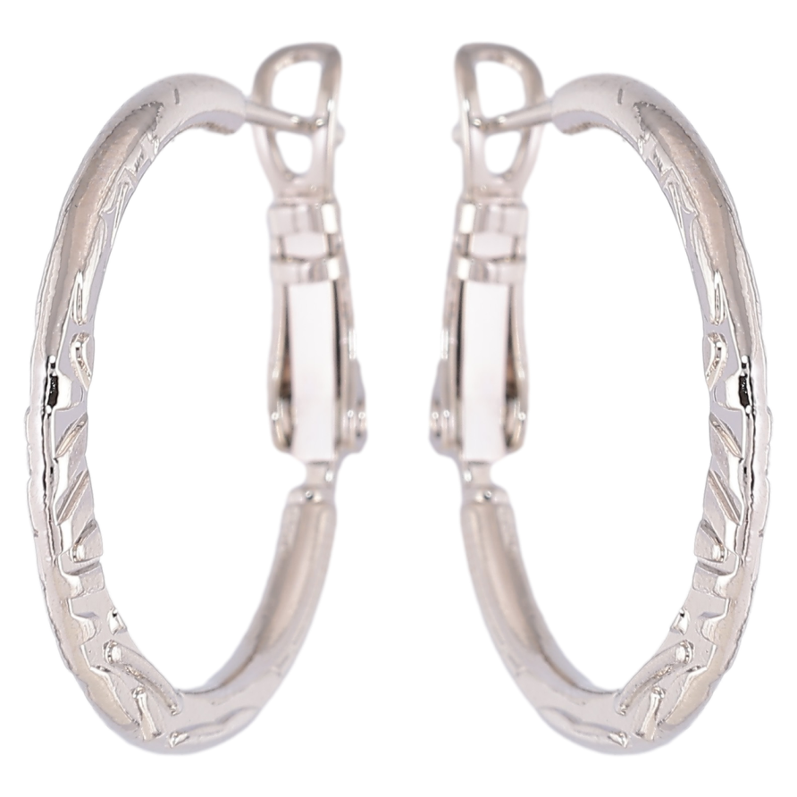 Сережки Xuping Родій кільця (конго) Декоративний візерунок ø 2.5см фото №1