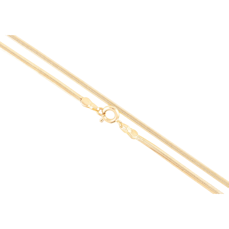 Ланцюжок Xuping Позолота 18K Плетіння «Снейк» довжина 45см х 2.5мм фото №1