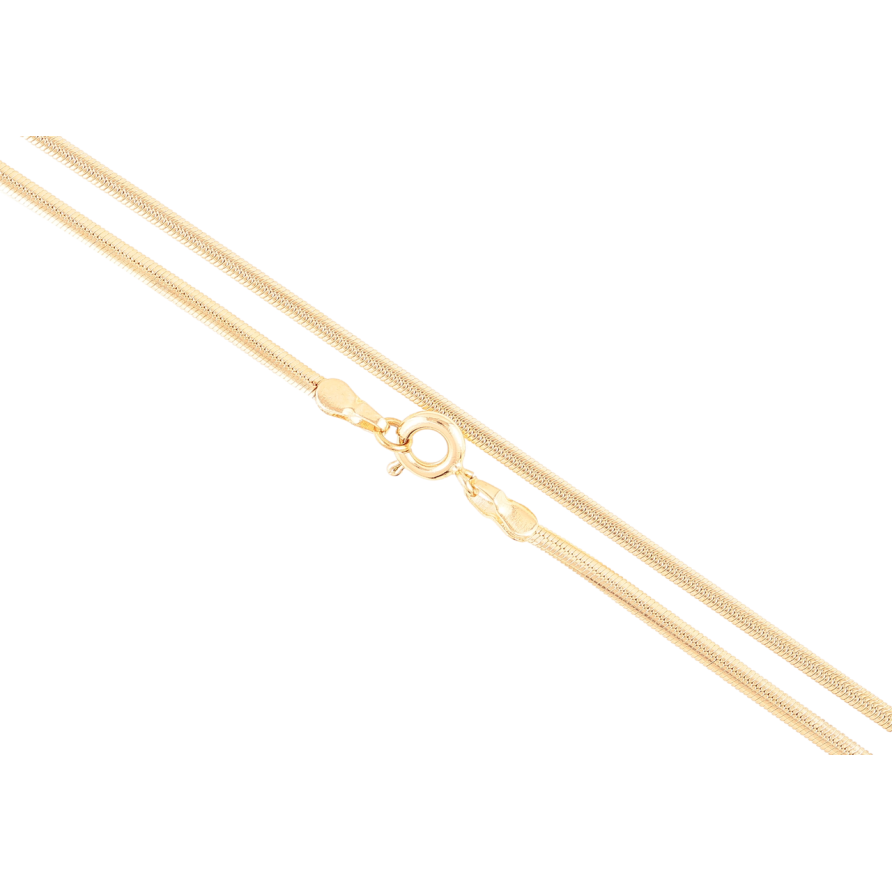 Ланцюжок Xuping Позолота 18K Плетіння «Снейк» довжина 45см х 2.5мм фото №1