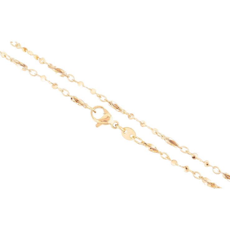 Цепочка Xuping Позолота 18K Плетение Фантазийное длинна 43см х 2мм фото №20