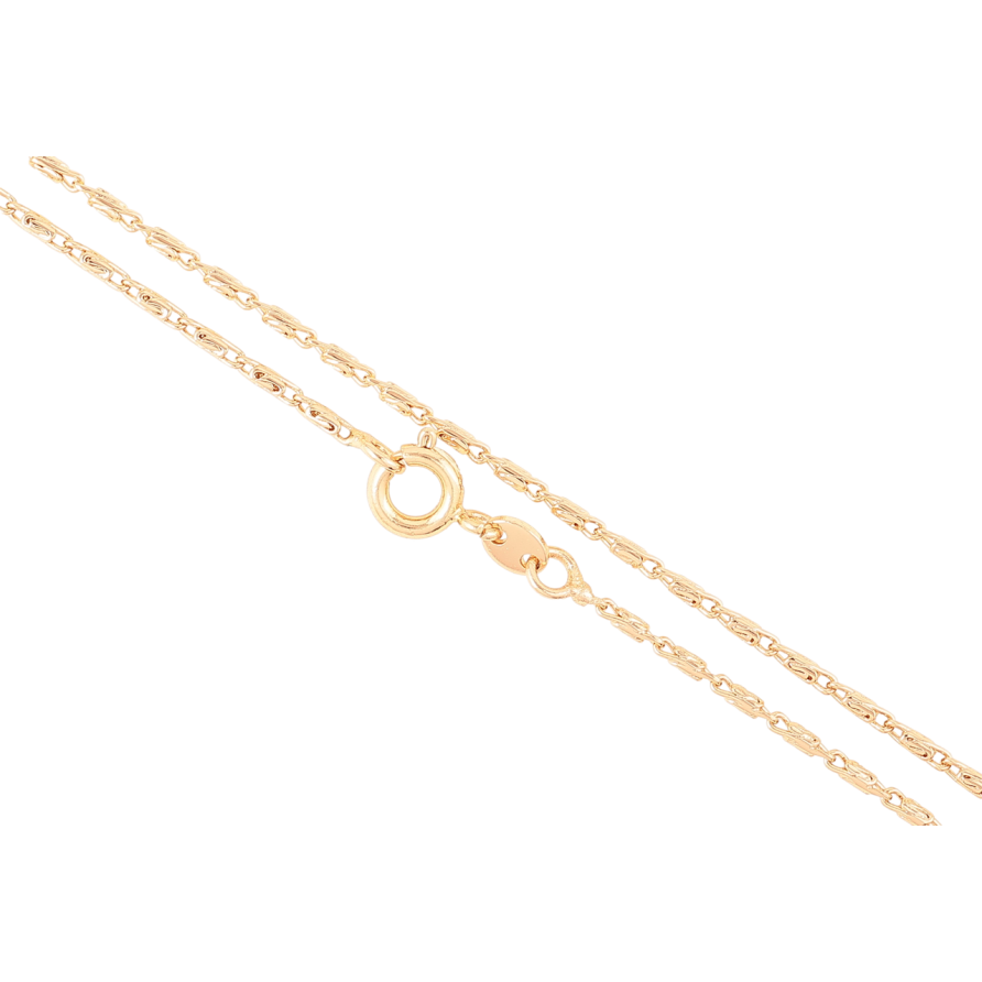 Цепочка Xuping Позолота 18K Плетение Улитка длинна 46см х 1.5мм фото №1