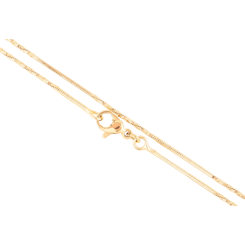 Цепочка Xuping Позолота 18K Плетение Ювелирный шнур перекрученный длинна 46см х 1мм фото №1