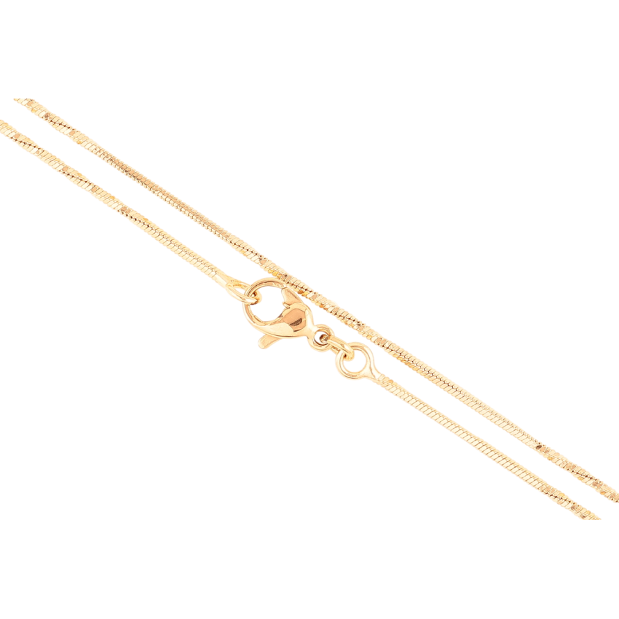 Цепочка Xuping Позолота 18K Плетение Ювелирный шнур перекрученный длинна 46см х 1мм фото №1