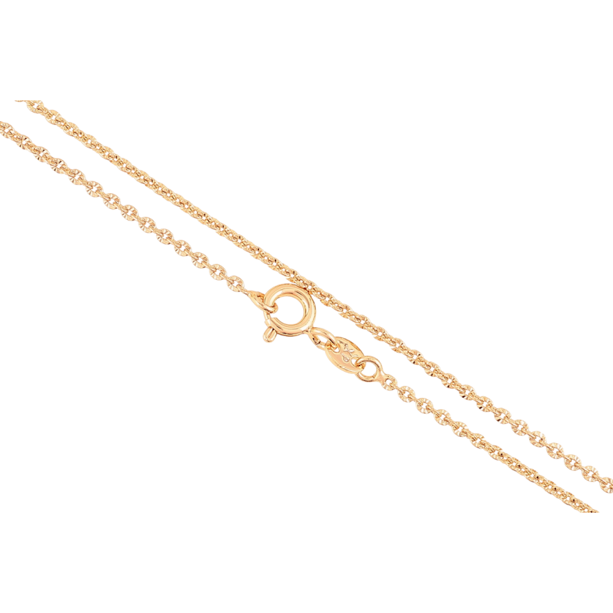 Цепочка Xuping Позолота 18K Плетение Якорное длинна 45см х 1.5мм фото №1