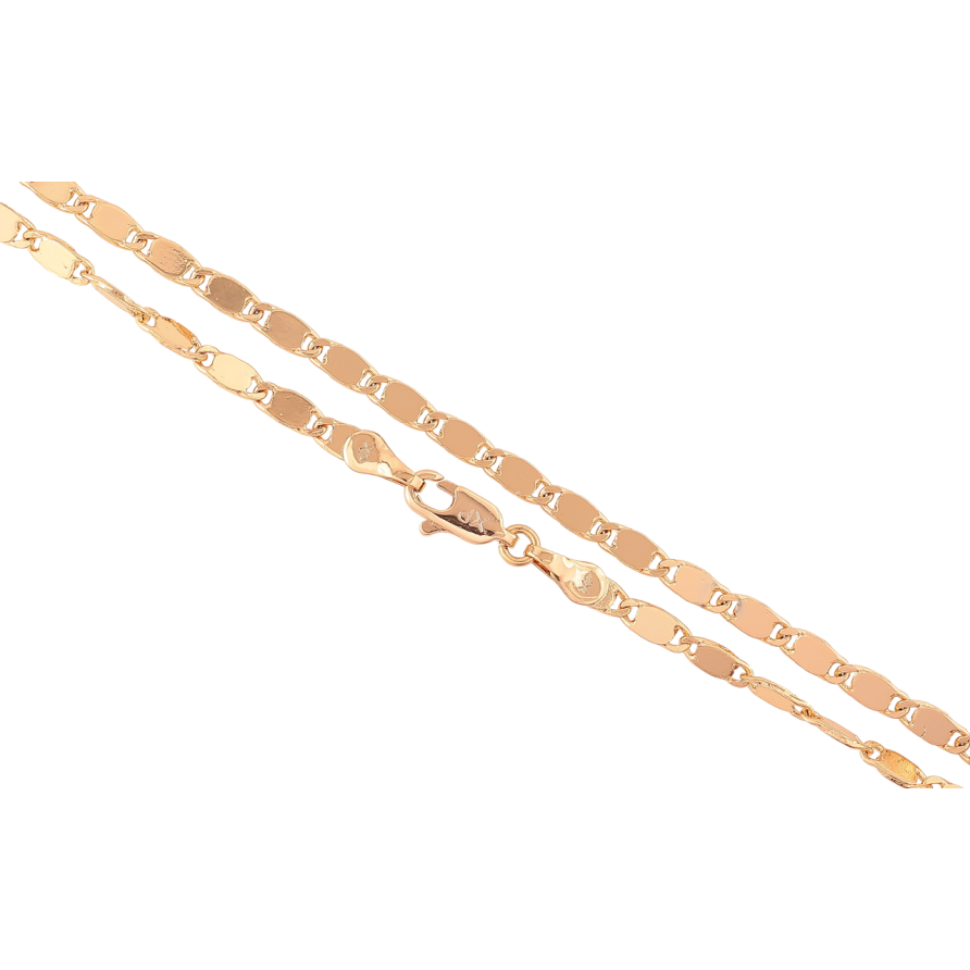 Ланцюжок Xuping Позолота 18K Плетіння Морський ланцюг перекручений» довжина 45см х 3мм фото №1 Ланцюжок Xuping Позолота 18K Плетіння Морський ланцюг перекручений» довжина 45см х 3мм фото №1