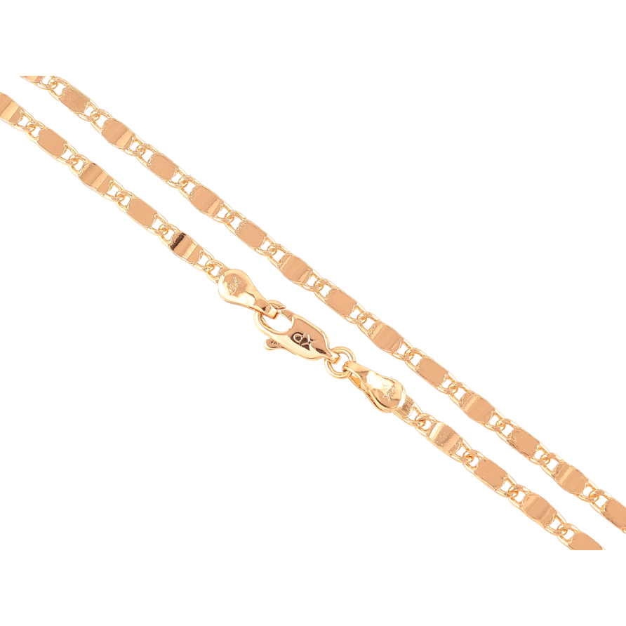 Цепочка Xuping Позолота 18K Плетение Морская цепь длинна 45см х 2.5мм фото №1