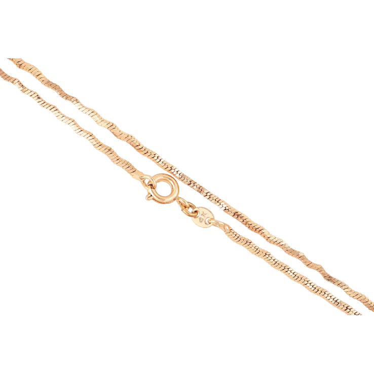 Цепочка Xuping Позолота 18K Плетение Ювелирный шнур перекрученный длинна 45см х 1.5мм фото №19