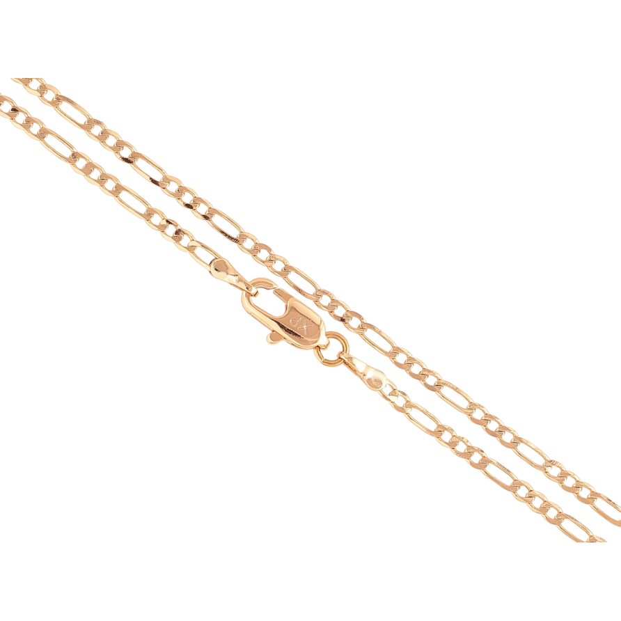 Цепочка Xuping Позолота 18K Плетение Фигаро длинна 34см х 2мм фото №1