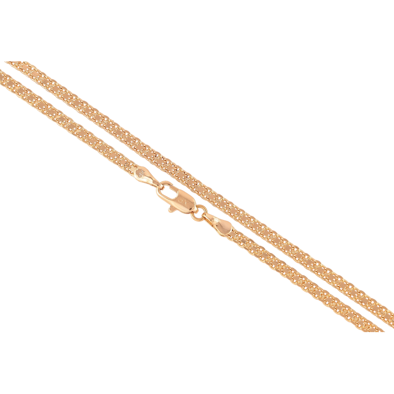 Цепочка Xuping Позолота 18K Плетение Итальянский Бисмарк длинна 44см х 3мм фото №1