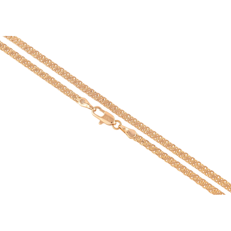 Цепочка Xuping Позолота 18K Плетение Итальянский Бисмарк длинна 44см х 3мм фото №1