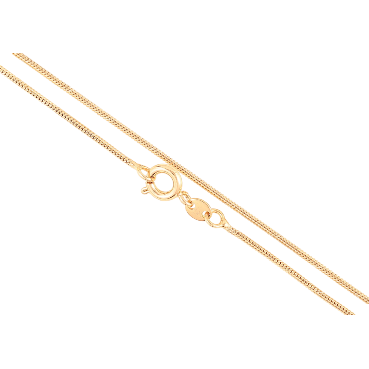 Цепочка Xuping Позолота 18K Плетение Ювелирный шнур длинна 45см х 1мм фото №4