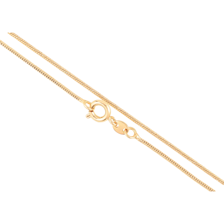 Ланцюжок Xuping Позолота 18K Плетіння Ювелірний шнур» довжина 45см х 1мм фото №1