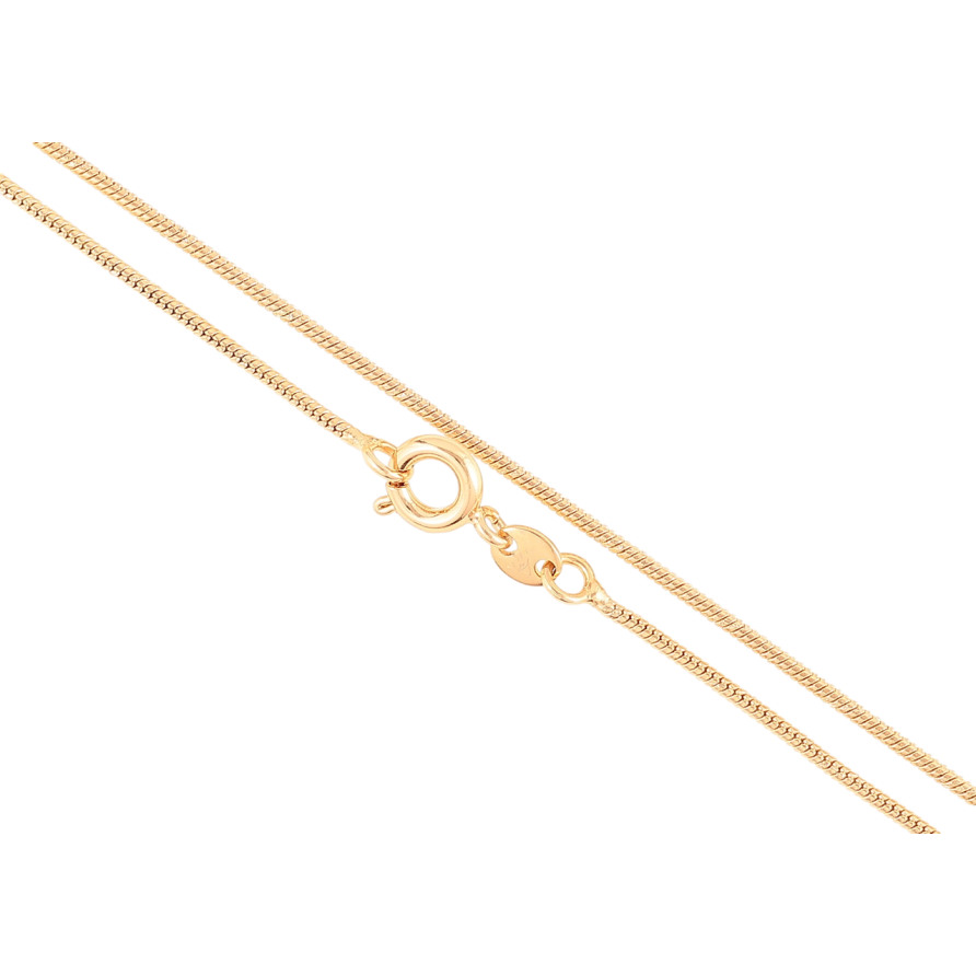 Цепочка Xuping Позолота 18K Плетение Ювелирный шнур длинна 45см х 1мм фото №1