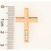 Кулон Xuping Позолота 18K Крест с цирконием для цепочки до 2мм фото №2