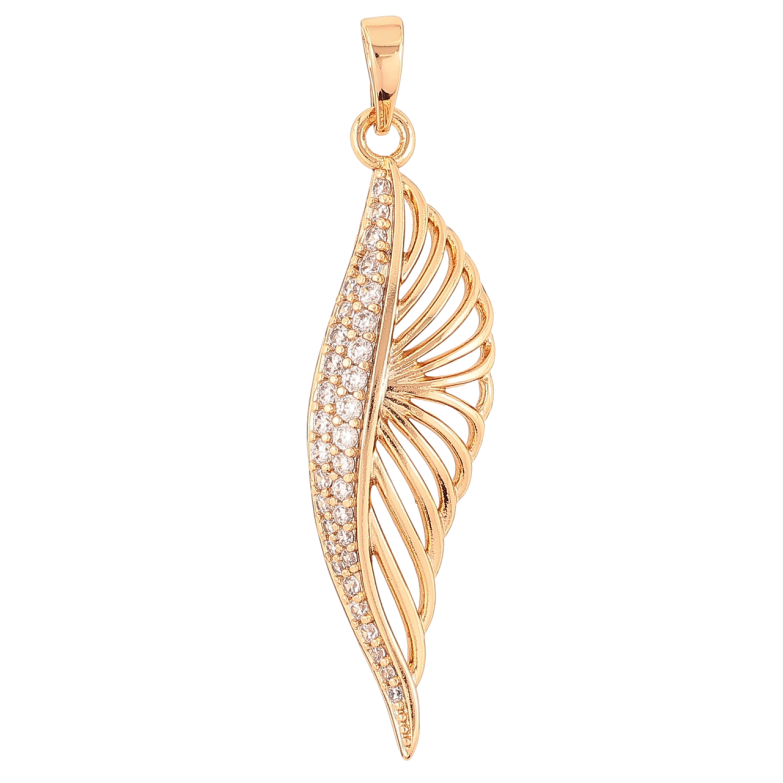 Кулон Xuping Позолота 18K Изящная подвеска с инкрустацией цирконием для цепочки до 6мм фото №1