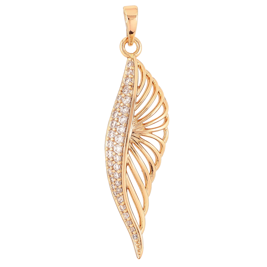 Кулон Xuping Позолота 18K Изящная подвеска с инкрустацией цирконием для цепочки до 6мм фото №1