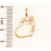 Кулон Xuping Позолота 18K «Сердечко з цирконієм» для ланцюжка до 6мм фото №2 Кулон Xuping Позолота 18K «Сердечко з цирконієм» для ланцюжка до 6мм фото №2