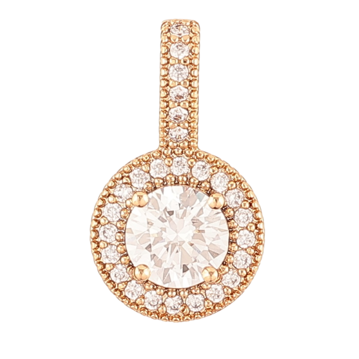 Кулон Xuping Позолота 18K Фианит в обрамлении циркония для цепочки до 4мм фото №23