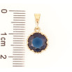 Кулон Xuping Позолота 18K Синий фианит, ø 9мм для цепочки до 5мм фото №2 Кулон Xuping Позолота 18K Синий фианит, ø 9мм для цепочки до 5мм фото №2