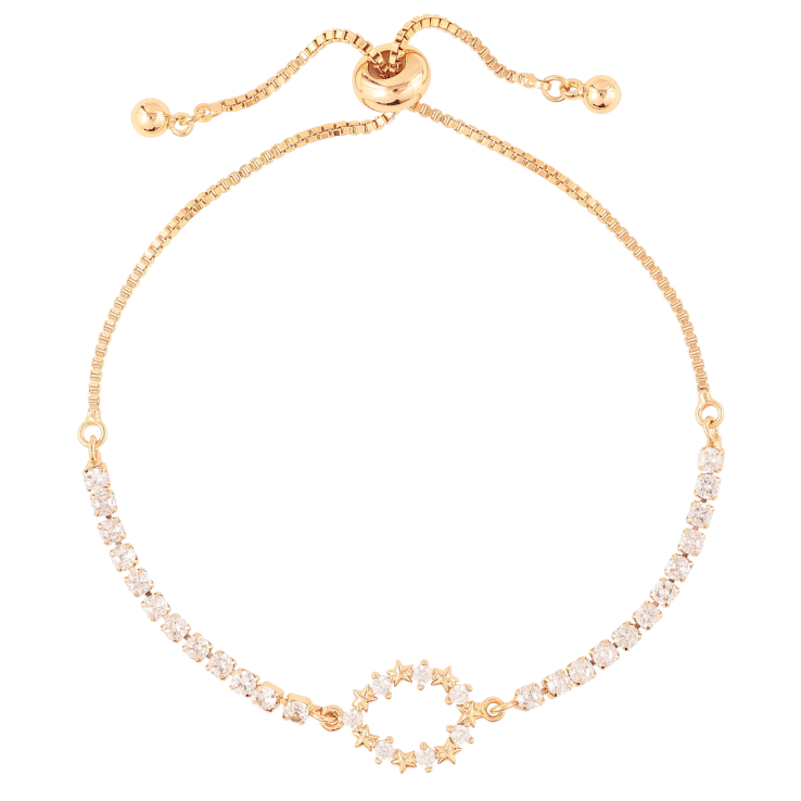 Браслет Xuping Позолота 18K Дорожка циркония с вставкой на бегунке 12-23см х 1мм фото №16