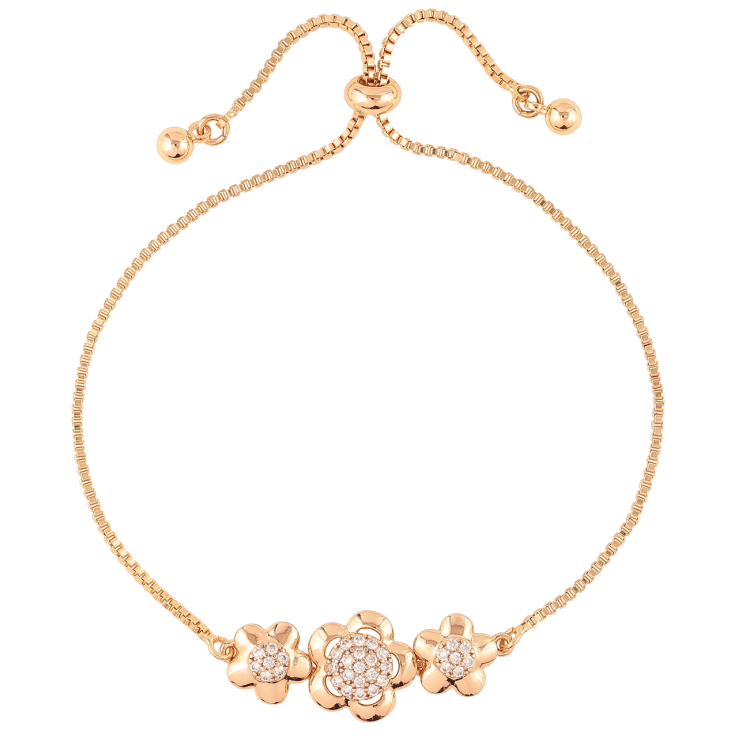 Браслет Xuping Позолота 18K Цепочка с цветочной вставкой на бегунке 10-22см х 1мм фото №13 Браслет Xuping Позолота 18K Цепочка с цветочной вставкой на бегунке 10-22см х 1мм фото №13