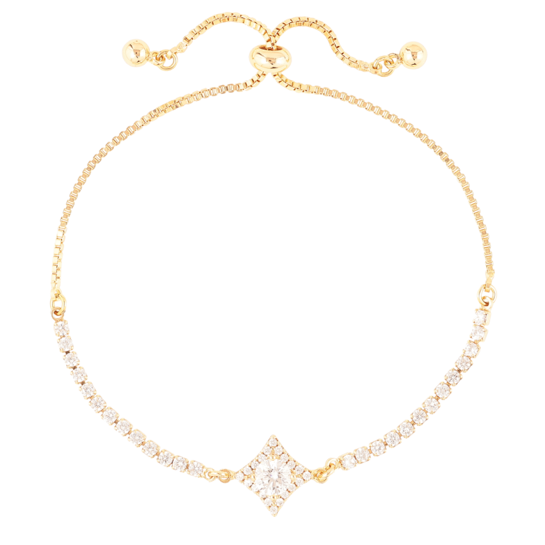 Браслет Xuping Позолота 18K Дорожка циркония с ромбовой вставкой на бегунке 10-22см х 1мм фото №1 Браслет Xuping Позолота 18K Дорожка циркония с ромбовой вставкой на бегунке 10-22см х 1мм фото №1